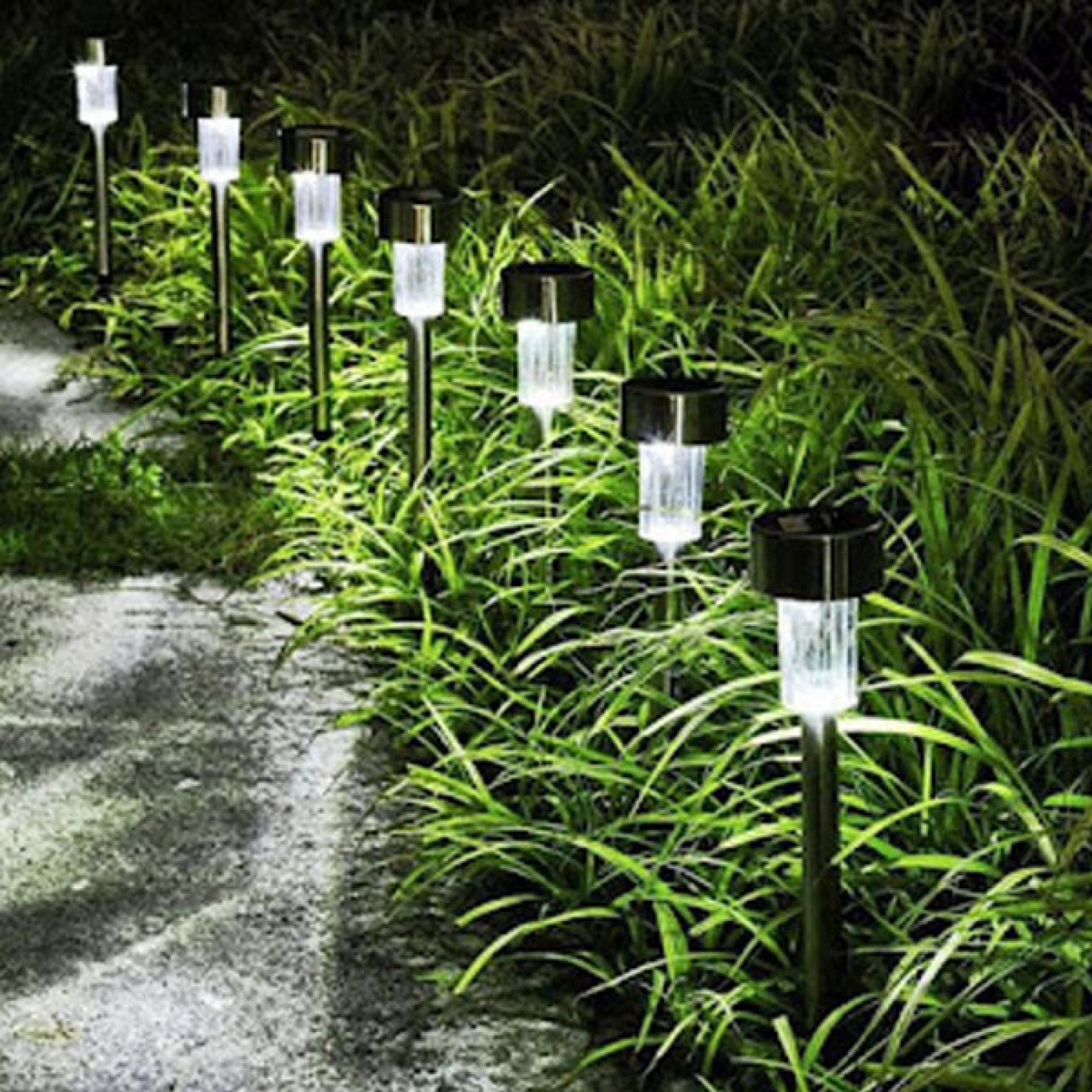 ARRANGO® Σετ 4x Αδιάβροχο Επιδαπέδιο Ηλιακό LED Φωτιστικό - Πάσσαλος 2.5W Κήπου Inox